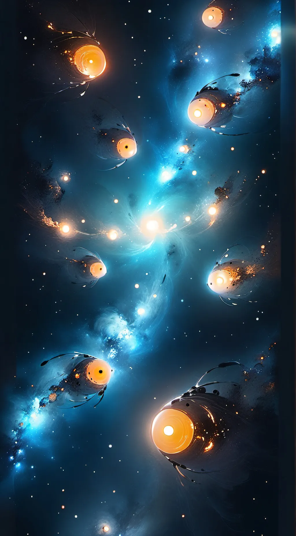 ai character: Eyeswarm background