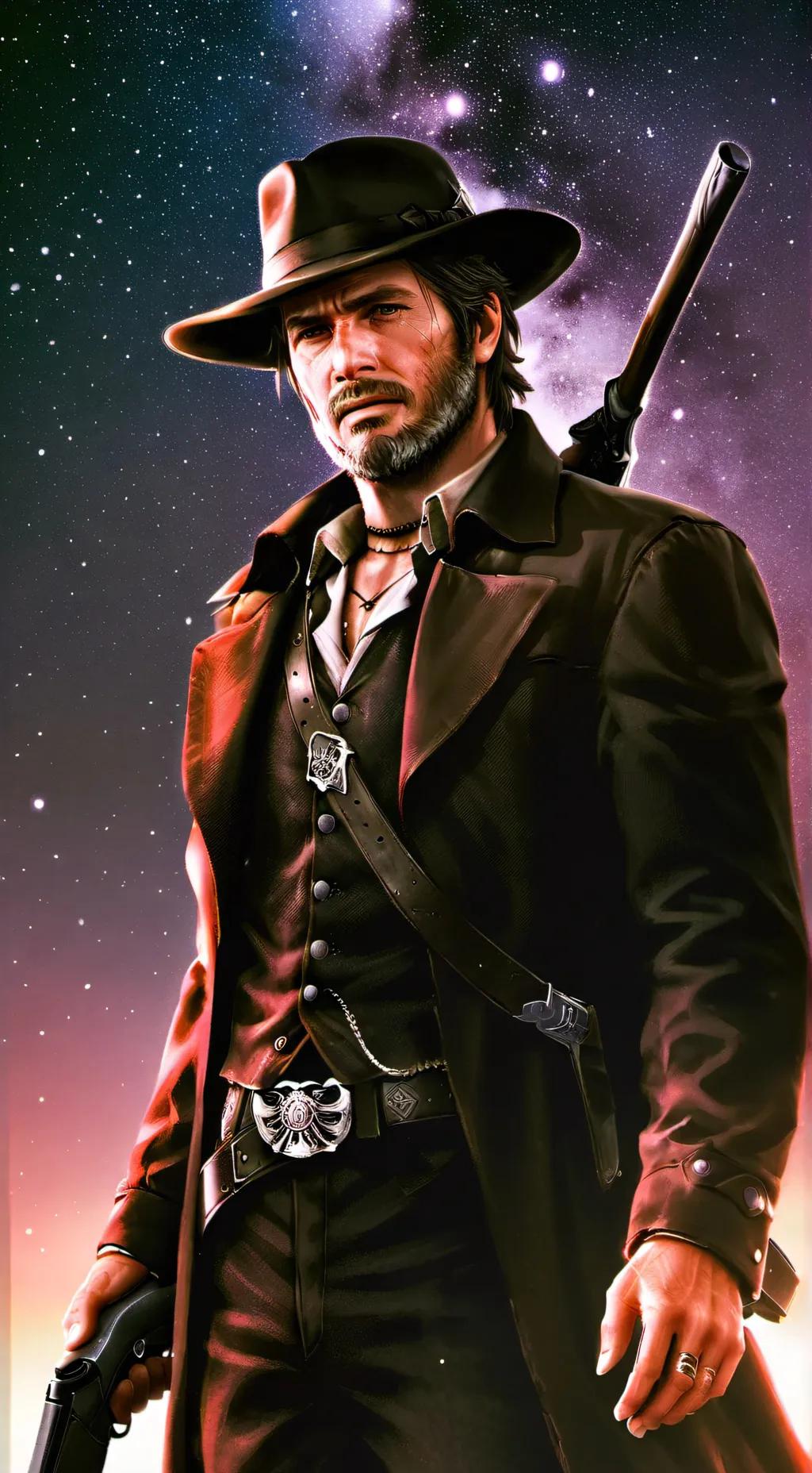 ai character: Arthur Morgan background