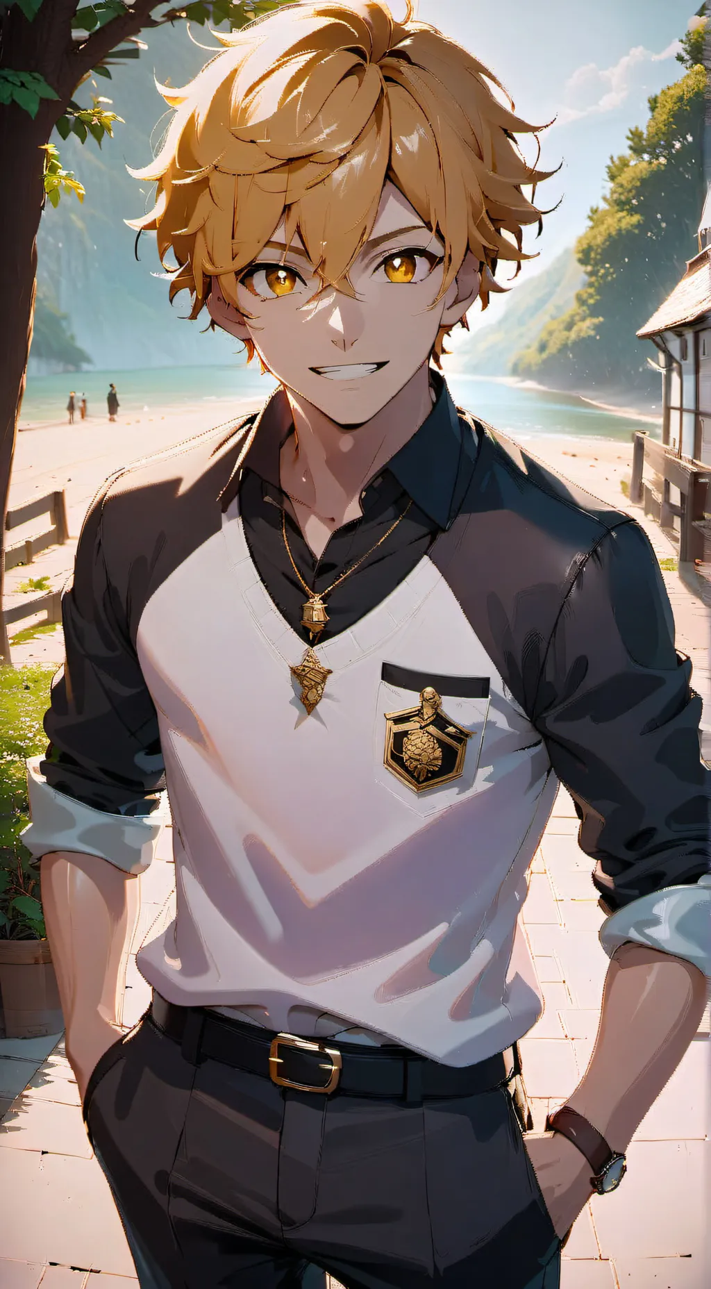 ai character: Cyrus (Yellow) background