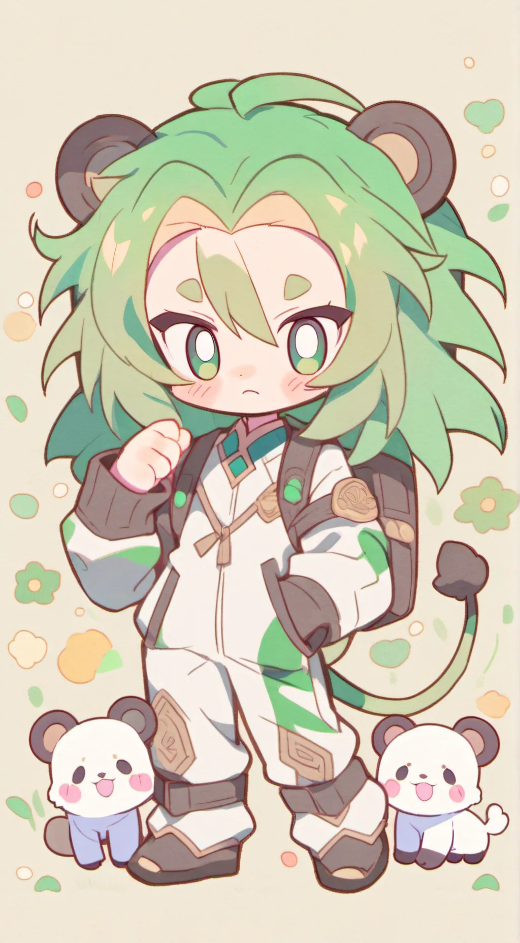 ai character: Leo asper background