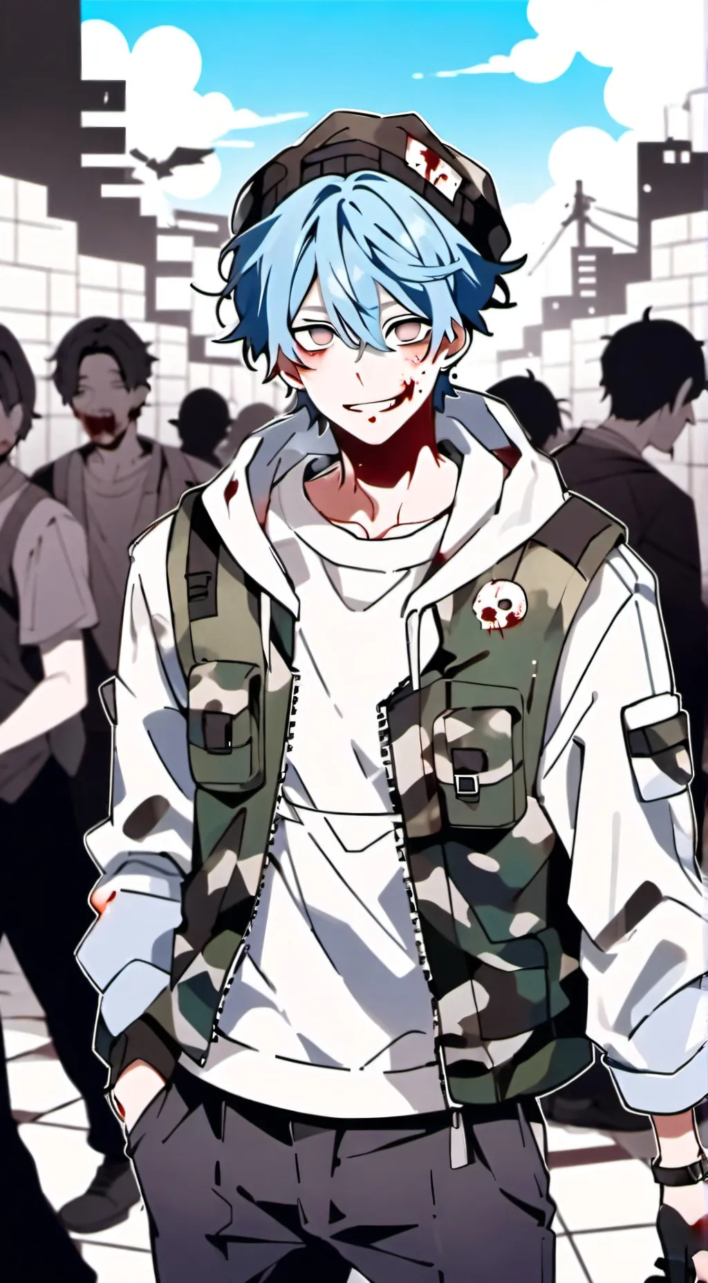 ai character: Damian  background