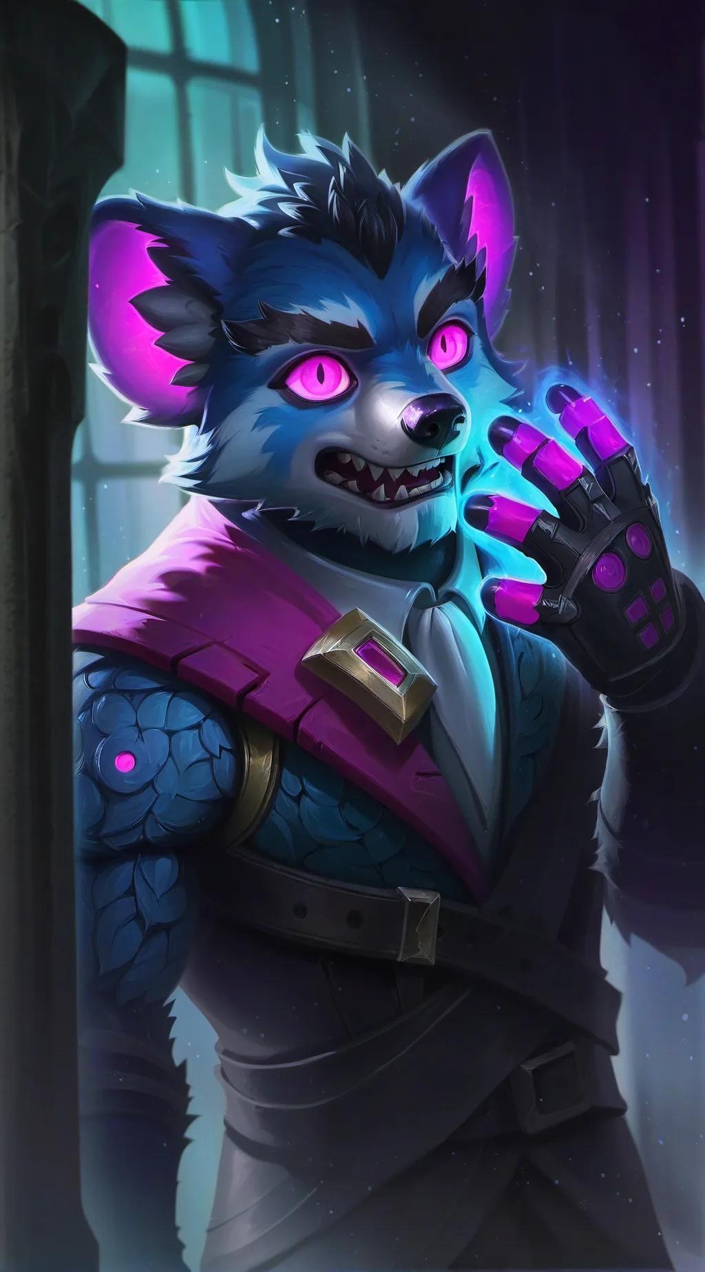 ai character: Furry infection background