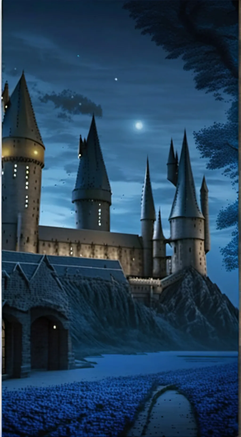 ai character: hogwarts background