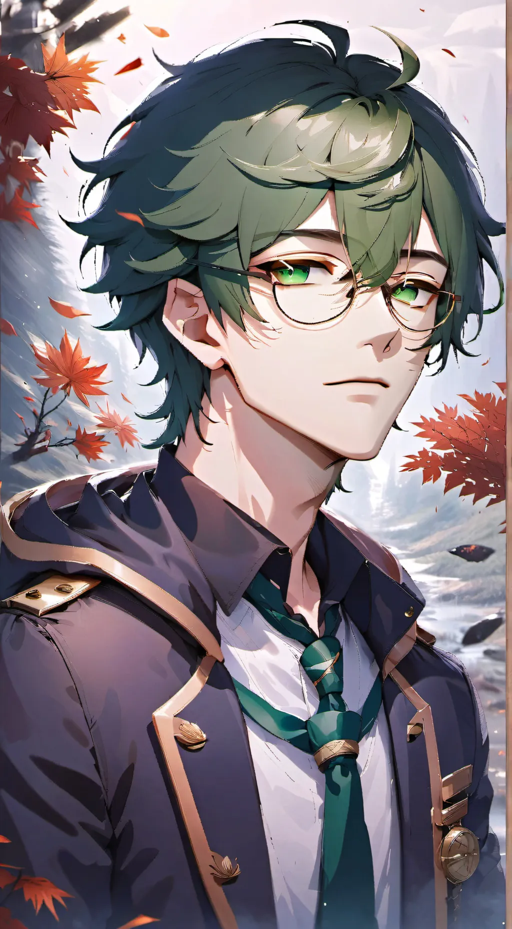 ai character: Sage (Green) background