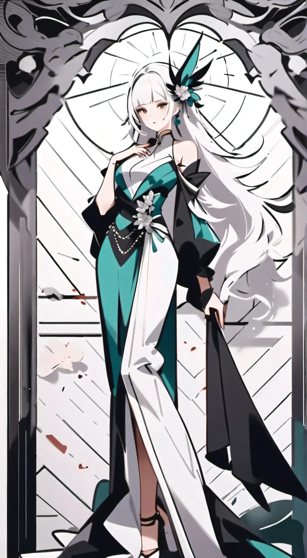 ai character: Beatrice  background