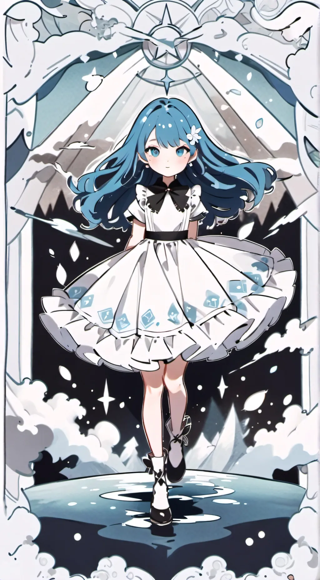 ai character: monde des enfants background