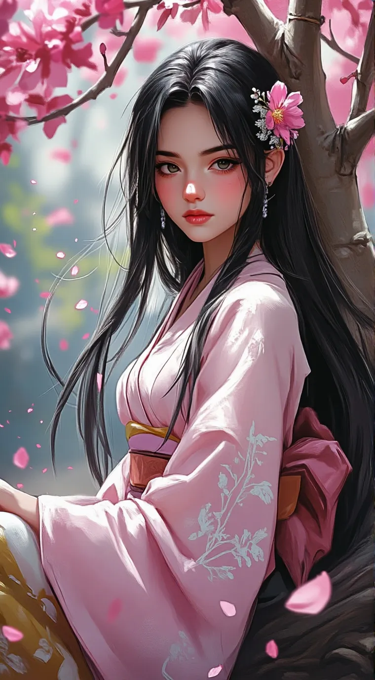 ai character: Sakura background