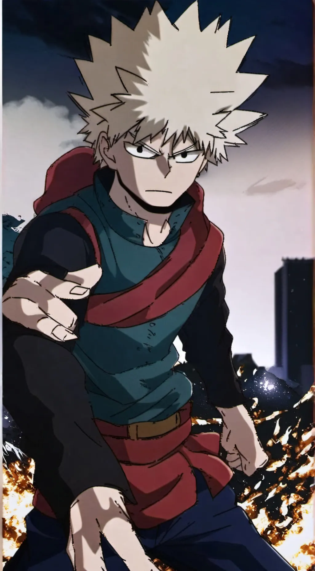ai character: Bakugo background