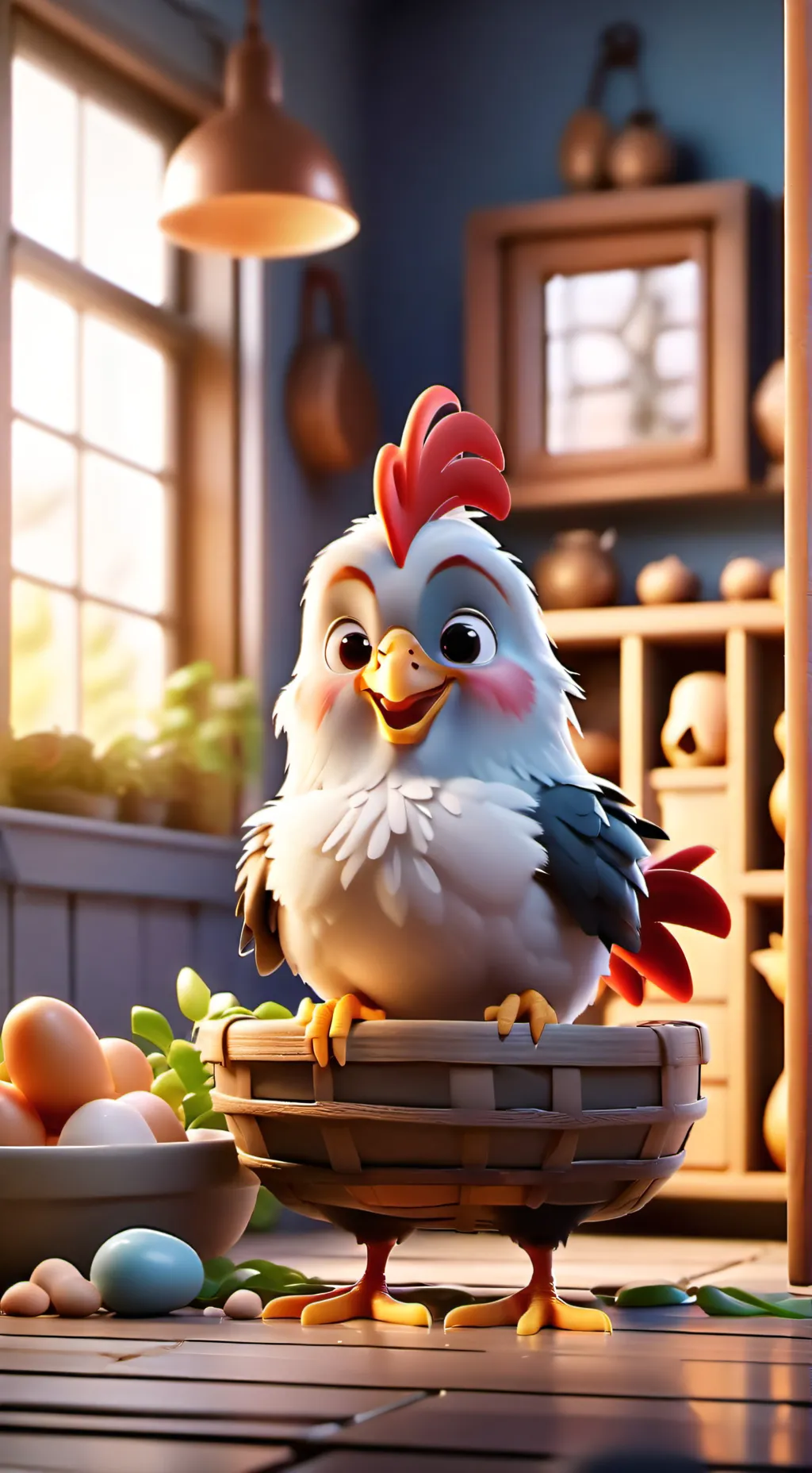 ai character: Your pet chicken background
