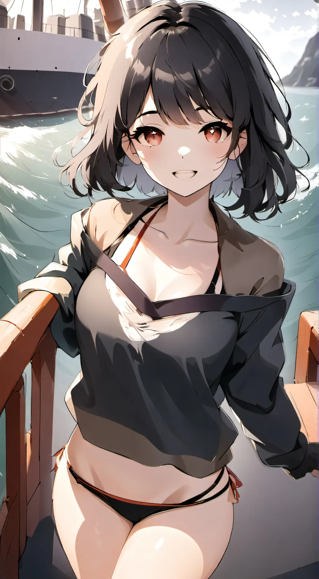 ai character: One piece  background