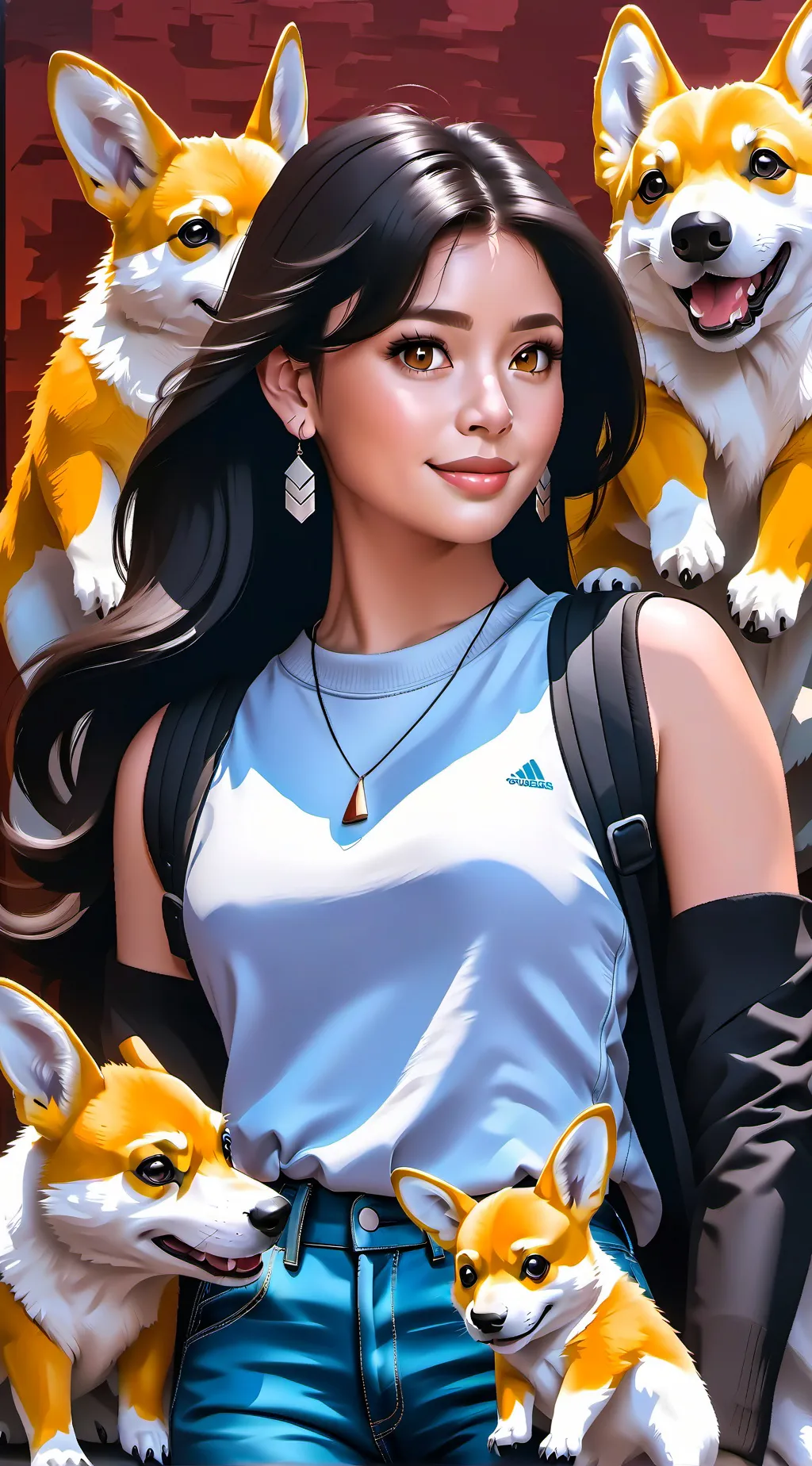 ai character: Diana  background