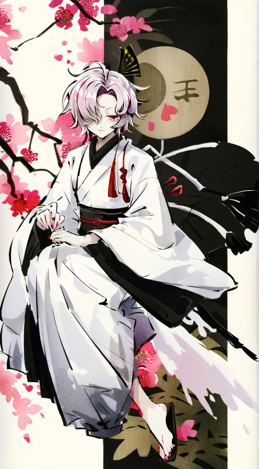 ai character: Rui / Demon Slayer background