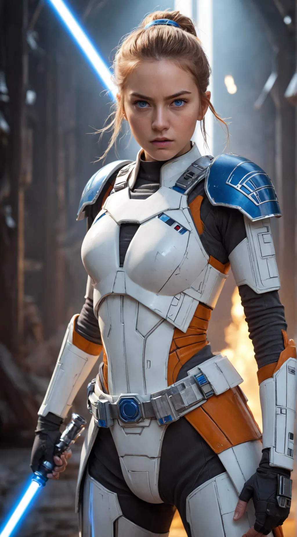 ai character: Ahsoka Tano background