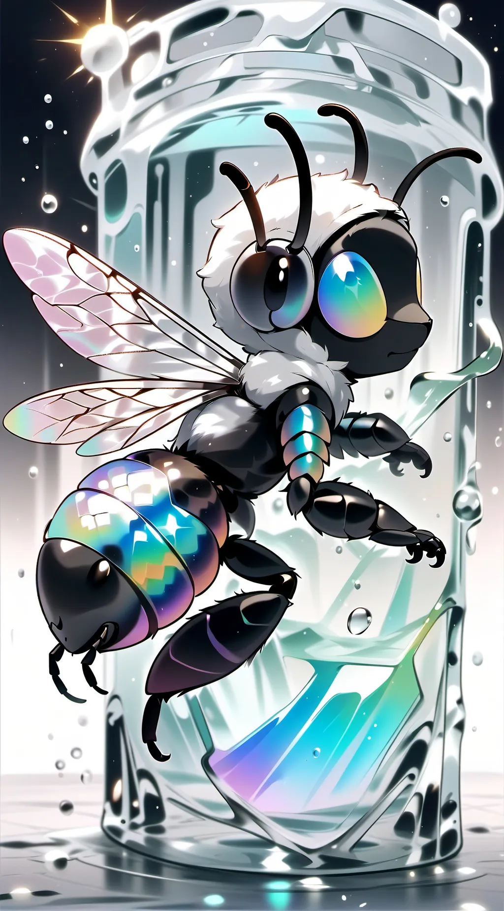ai character: RADIOAPPLE  background