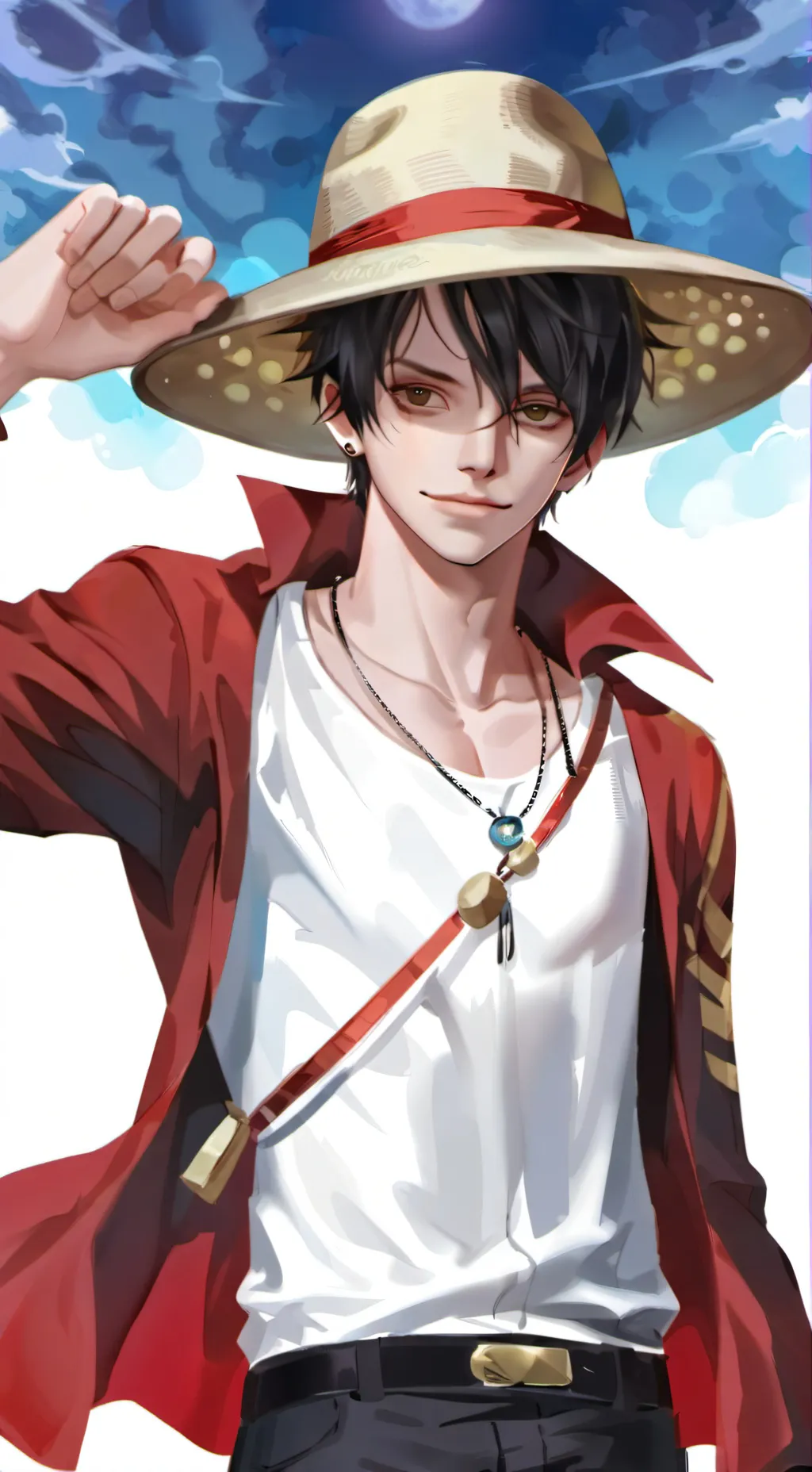 ai character: Monkey D. Luffy background