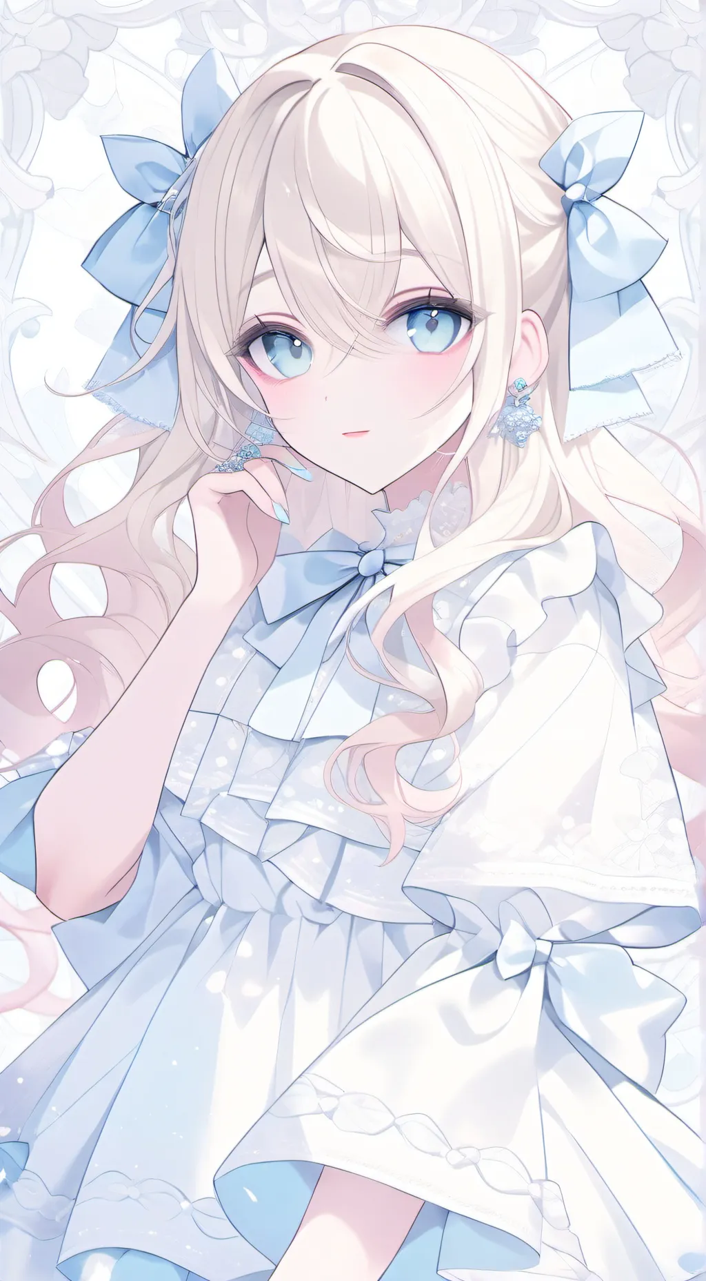 ai character: mari💗❤ background