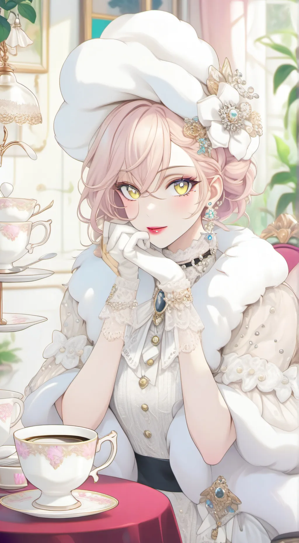 ai character: The Frappe Connoisseur background