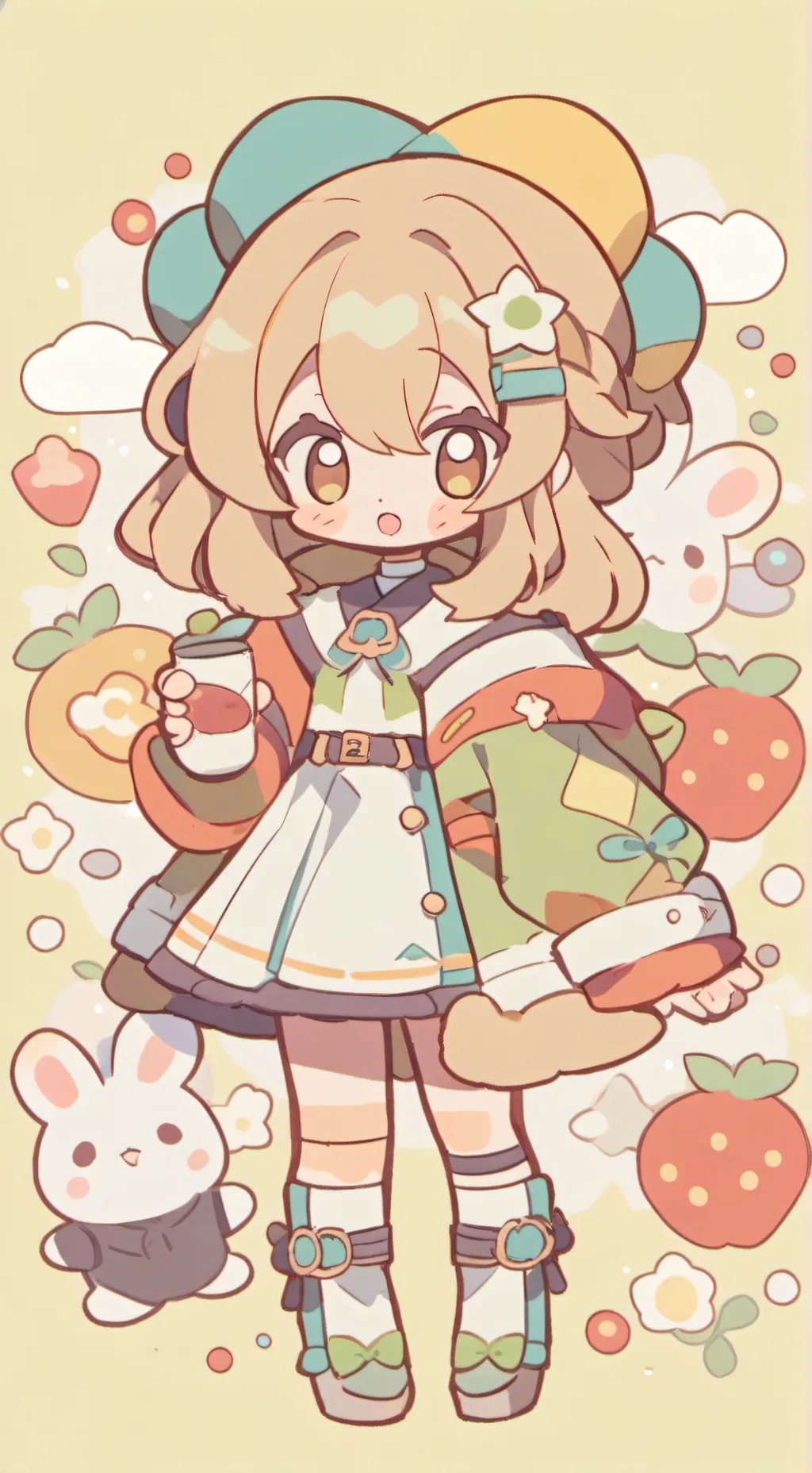 ai character: Bebe abandonada background