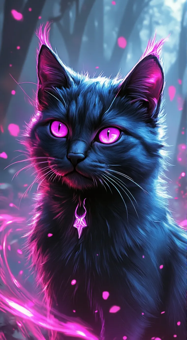 ai character: 🐾 Ender-cat 🐾 background