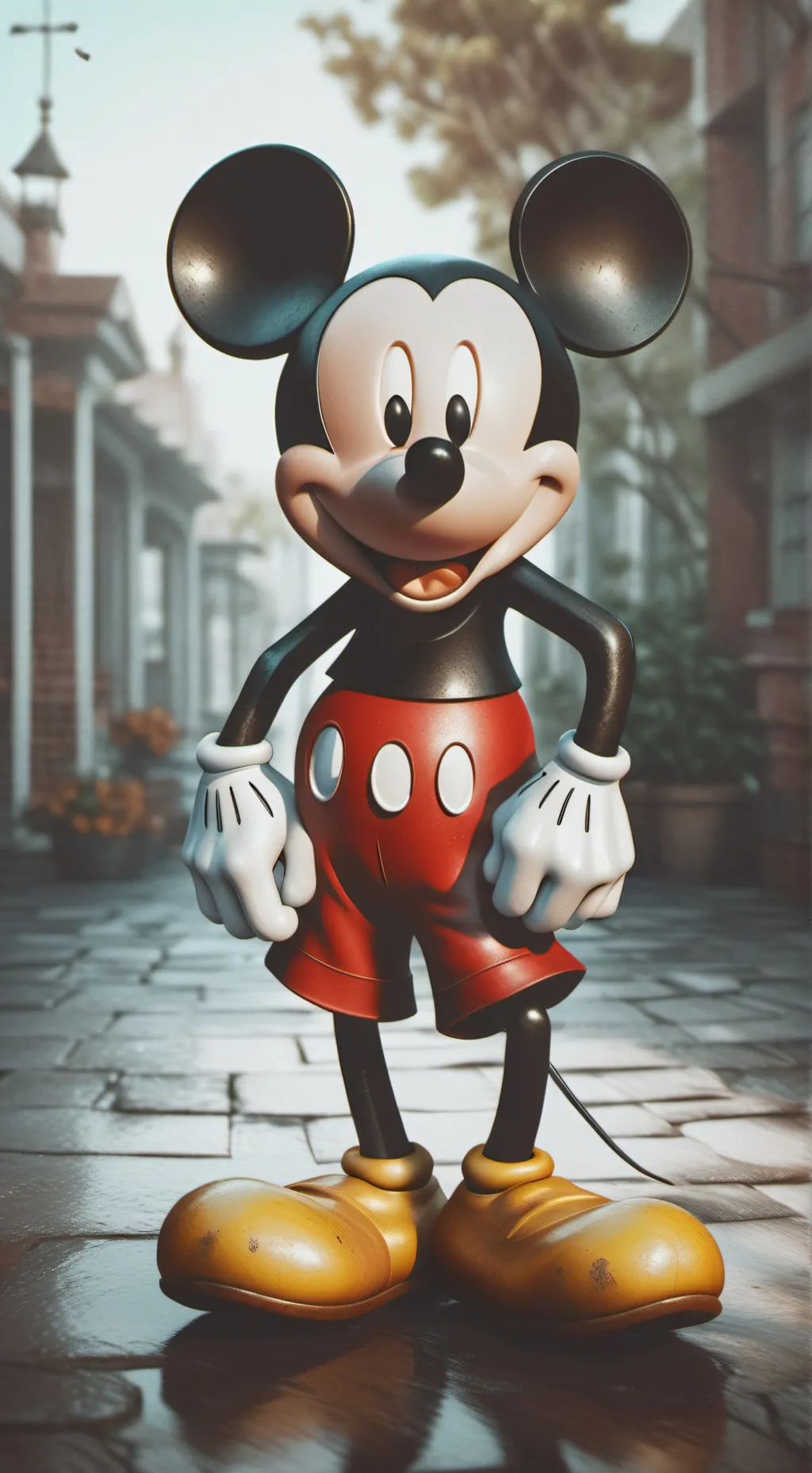 ai character: Mickey mouse  background