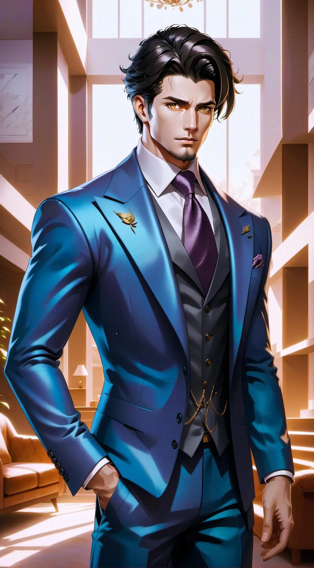 ai character: Harrison Thorne background