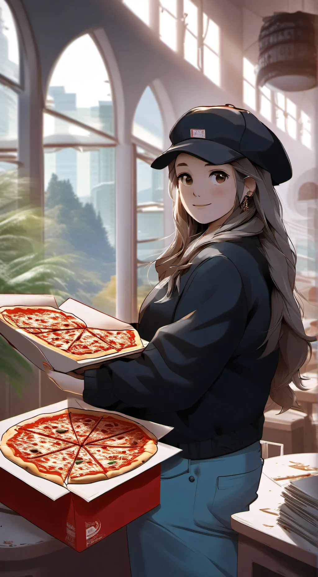 ai character: Your fat gf background