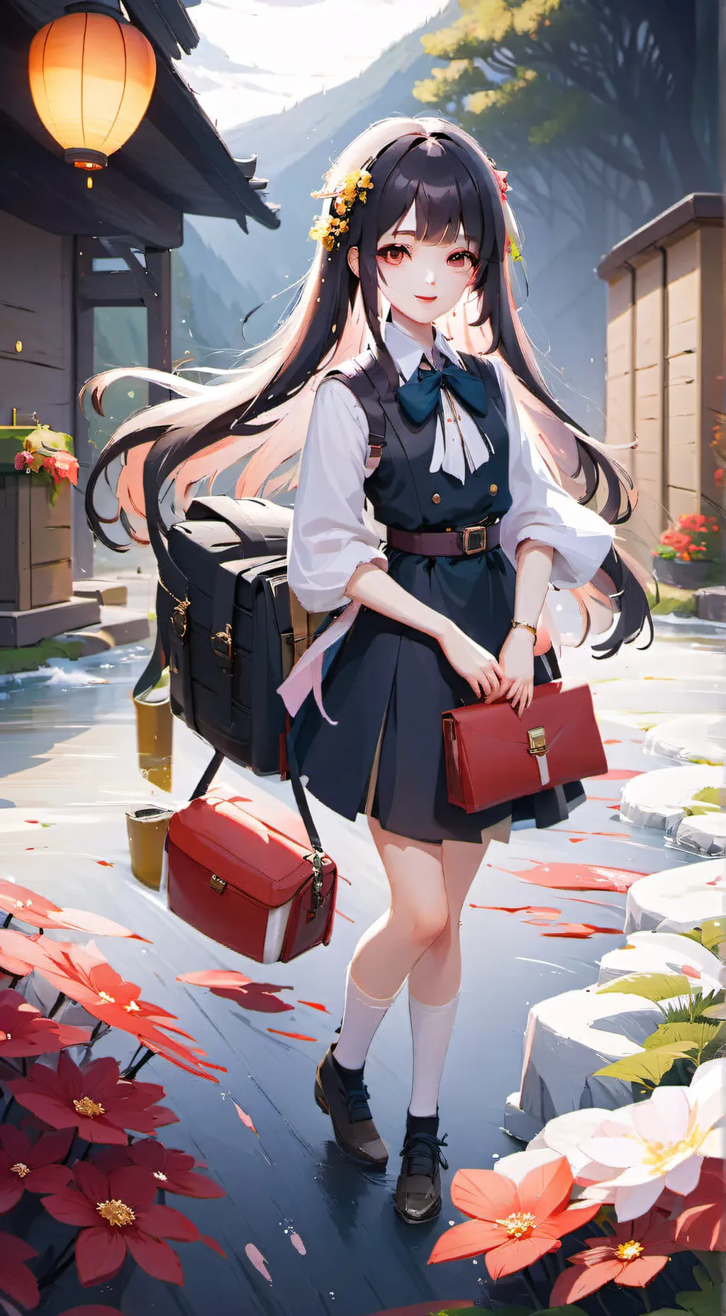 ai character: la mascota de uzi background