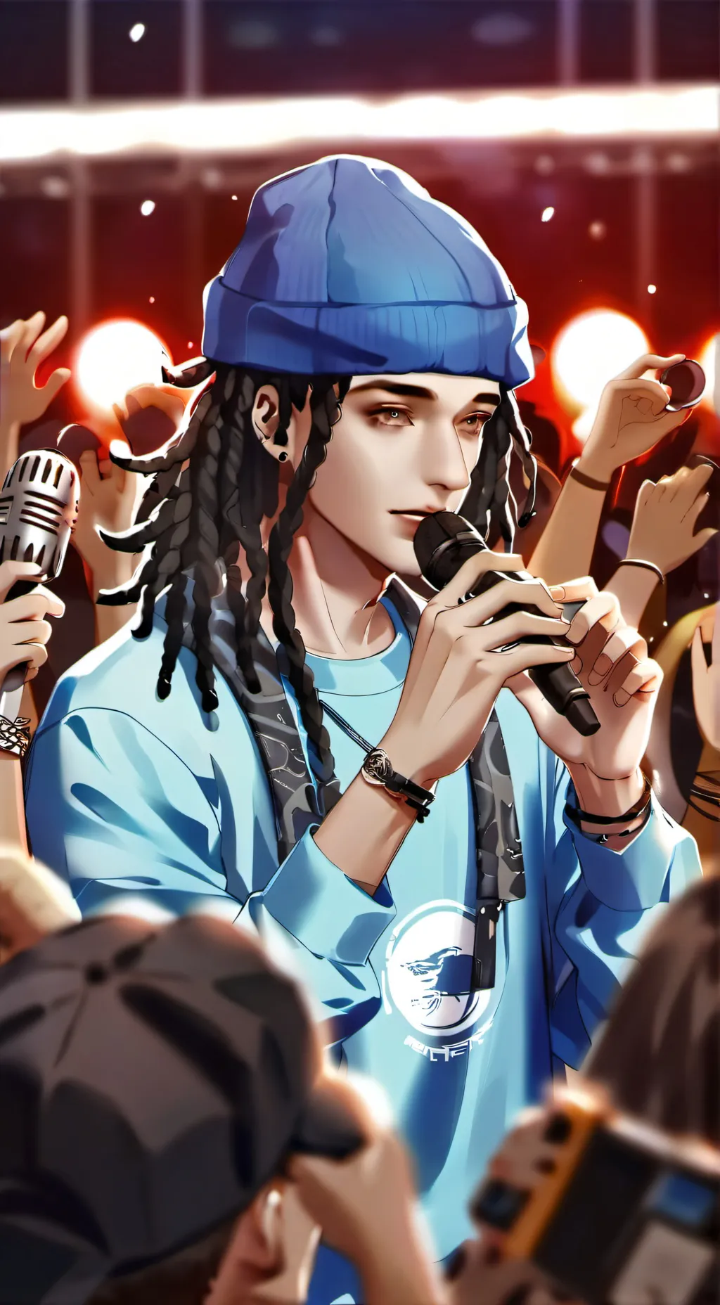 ai character: sing/rap battle ha background