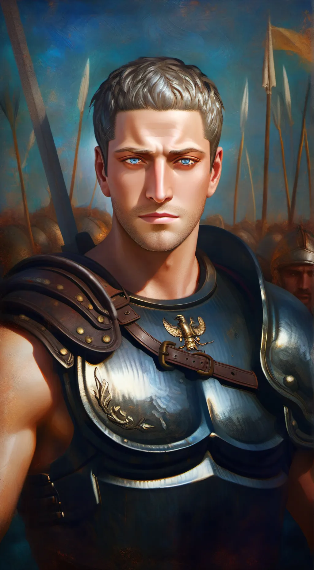ai character: Lucius Aurolius  background