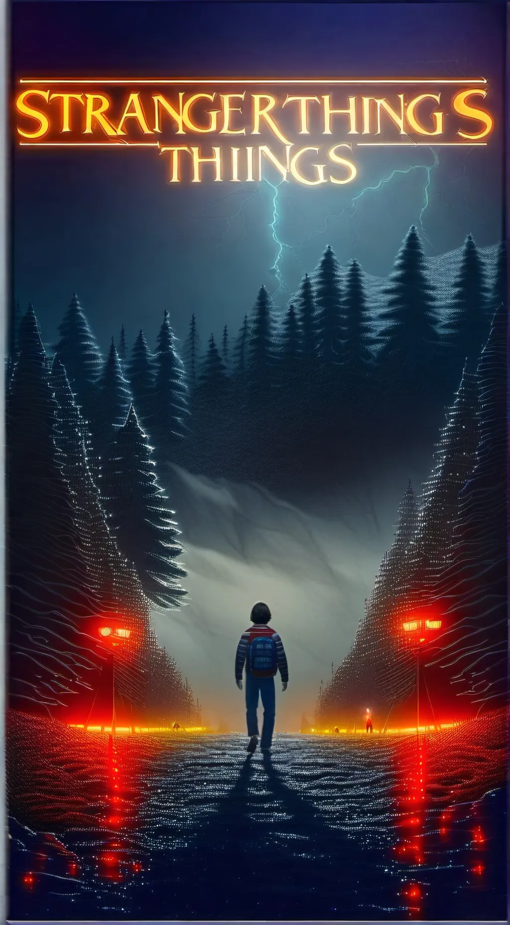 ai character: Stranger Things  background