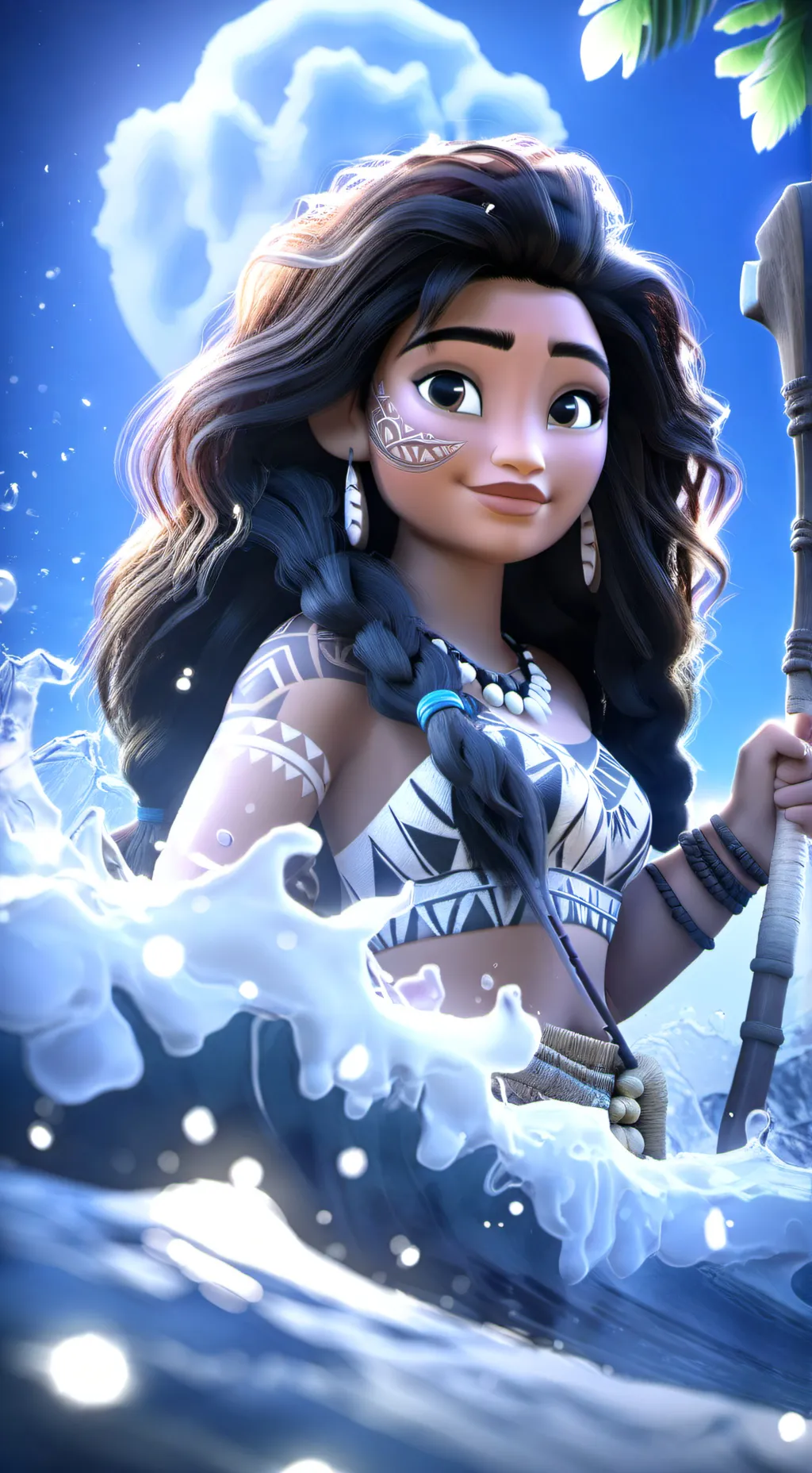 ai character: Moana background