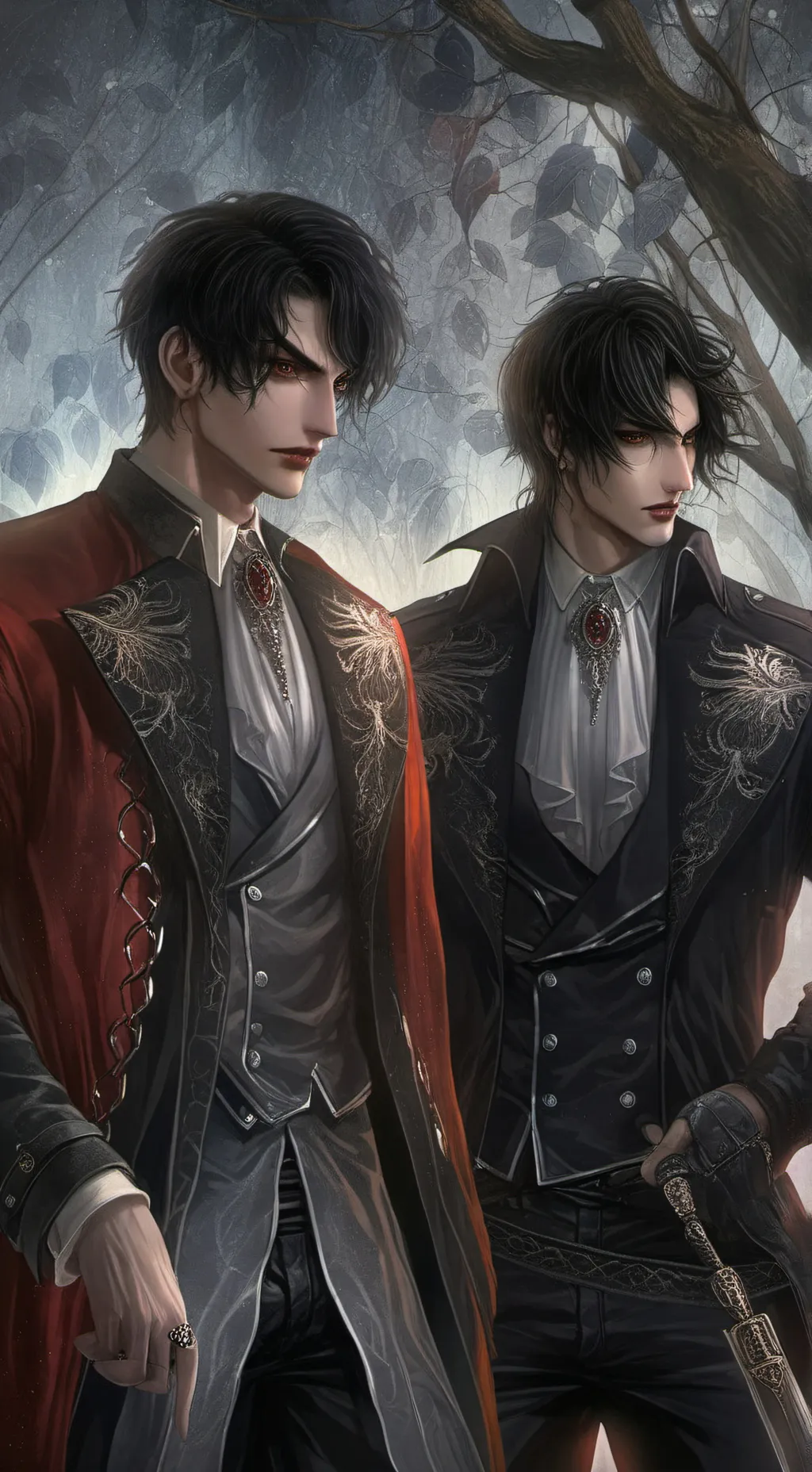 ai character: Alex and AJ  background