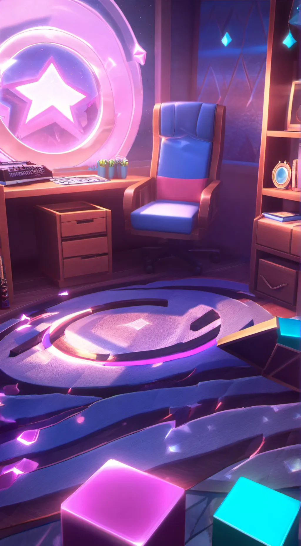 ai character: лаки фен background