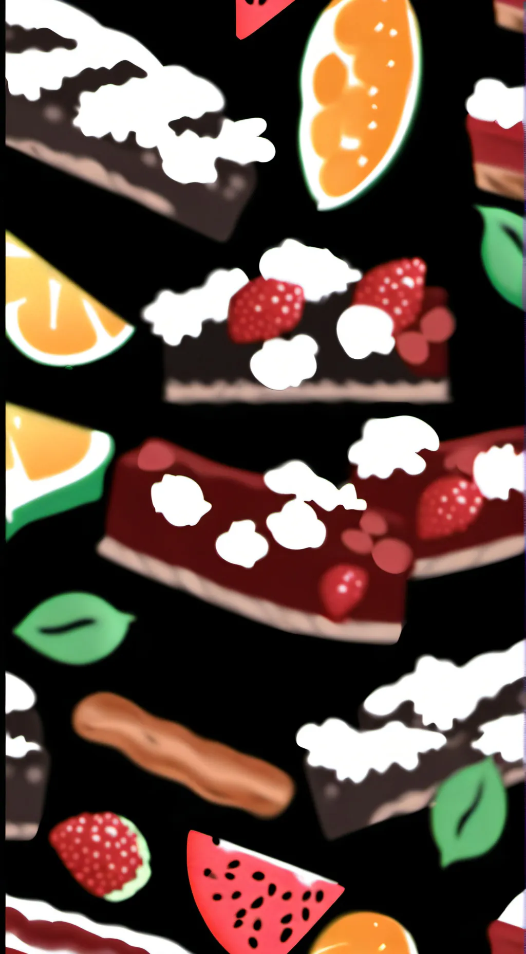 ai character: Fruitcake  background