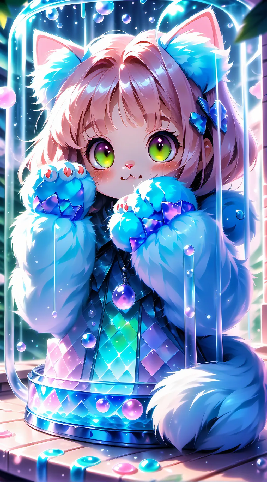 ai character: Pastel Spirit Furr background
