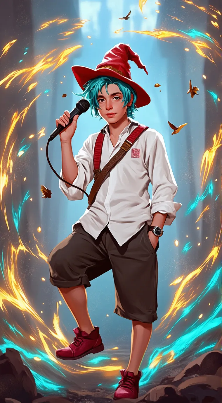 ai character: FNF guy background