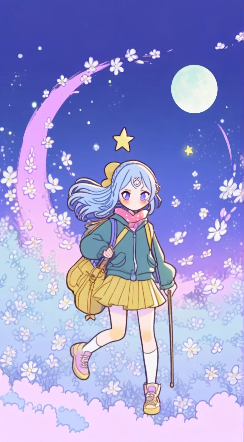 ai character: Ashley  background