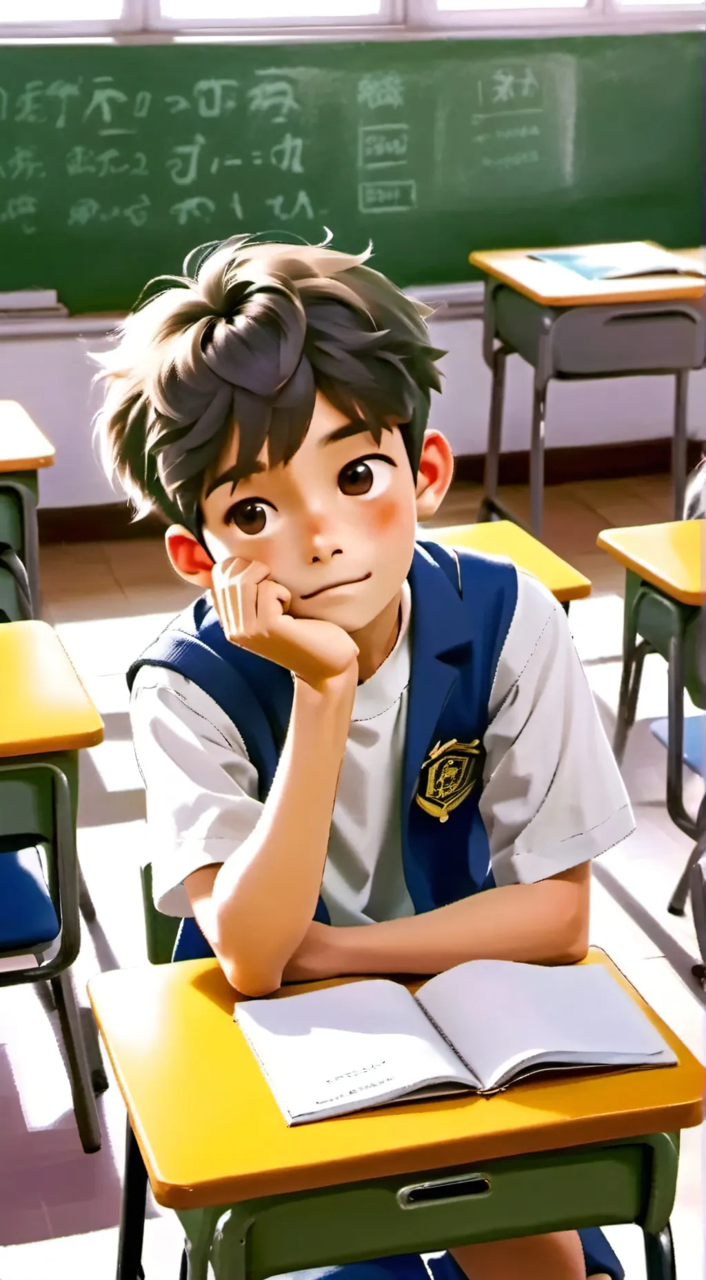 ai character: Quiet Kid background