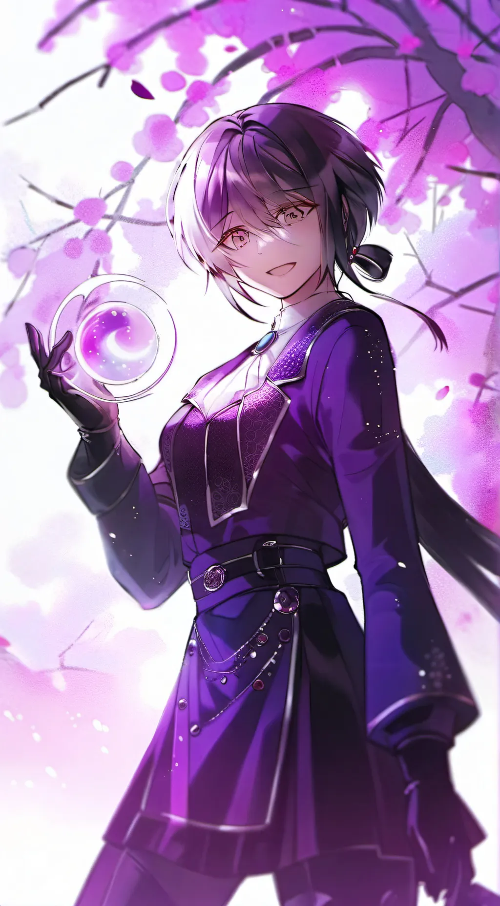 ai character: Noire  background
