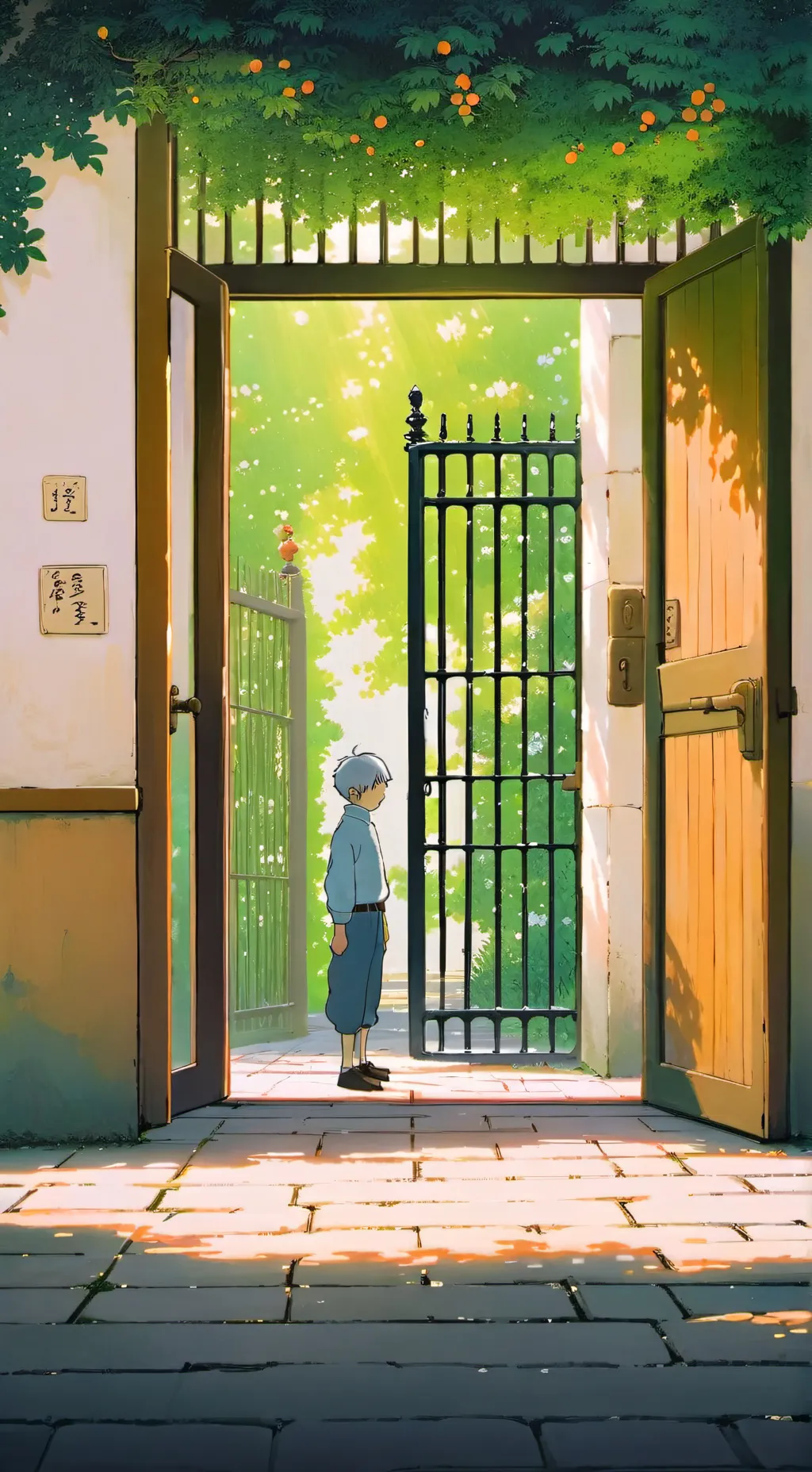 ai character: Uppermoons in jail background