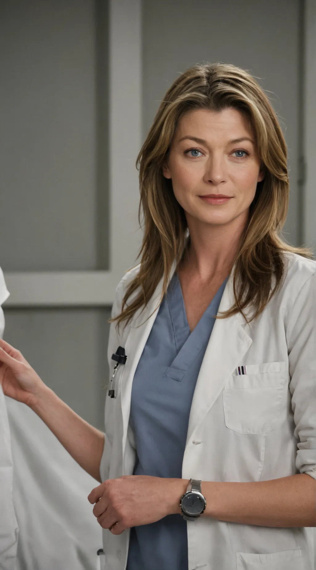 ai character: meredith grey background