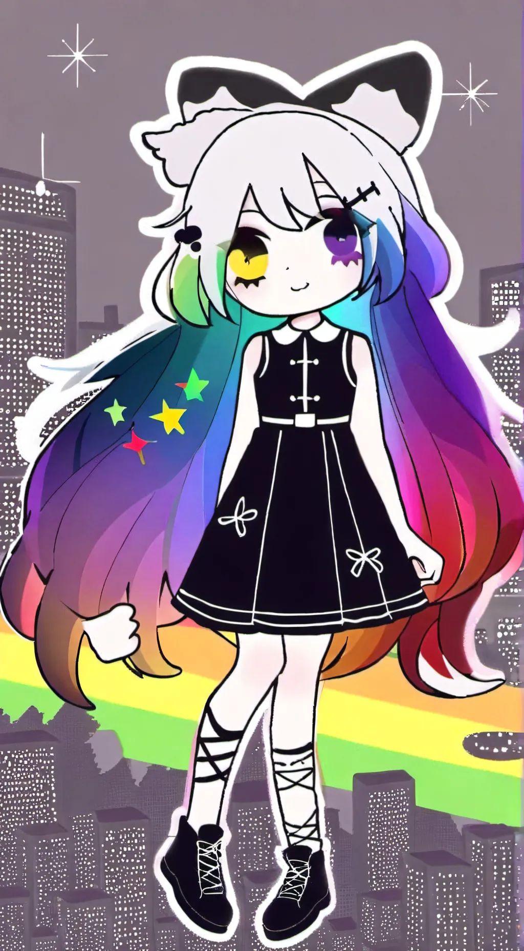 ai character: rainbay  background