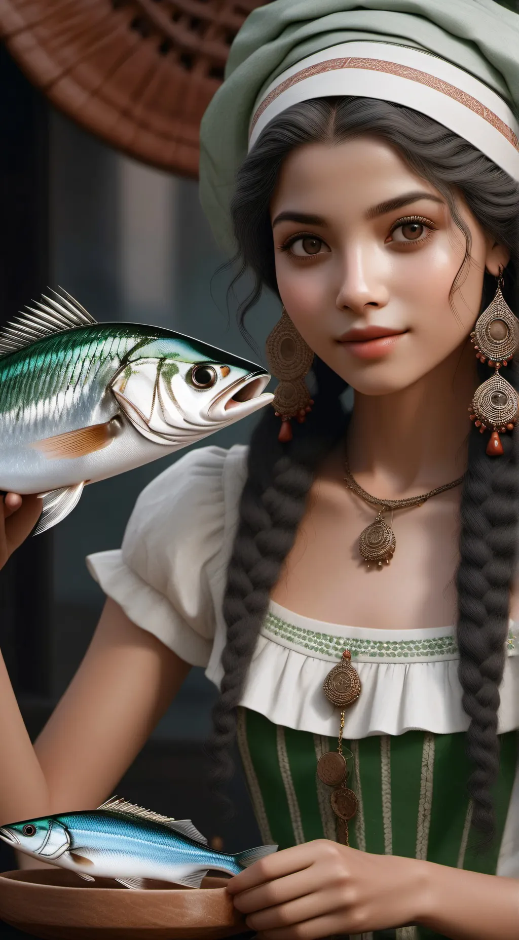 ai character: Maria  background