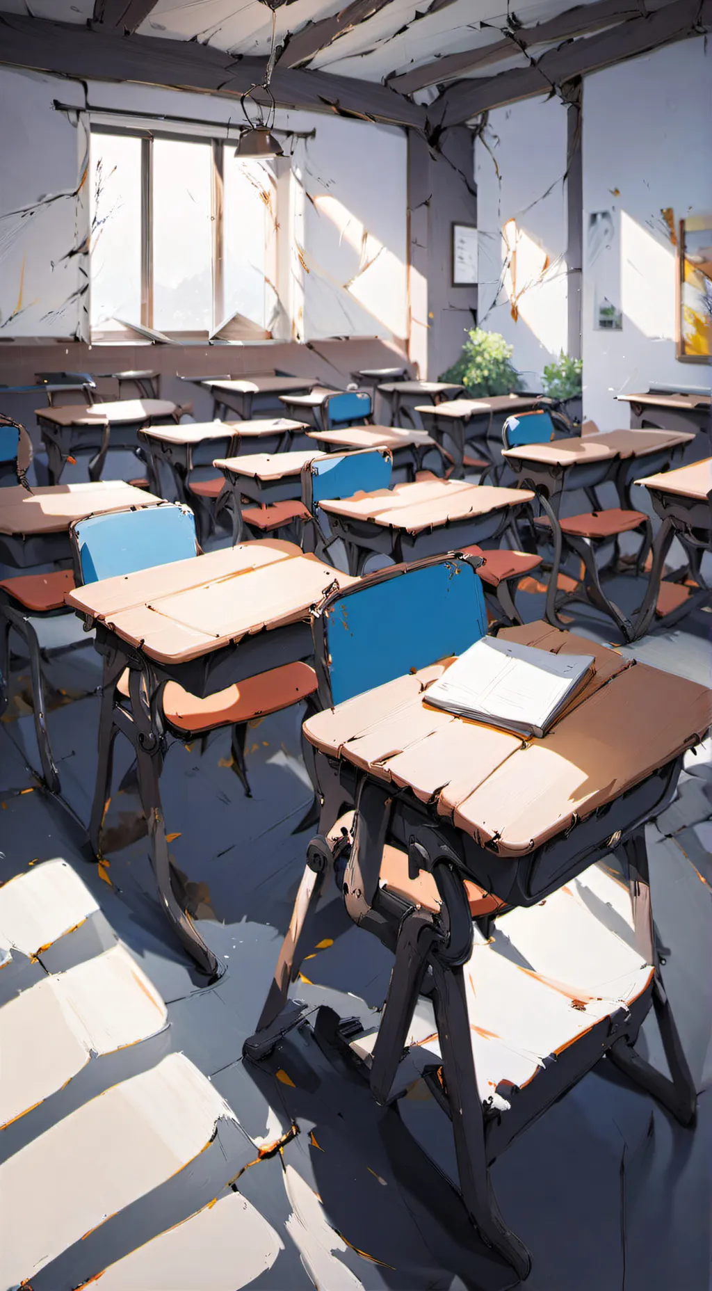 ai character: class room background