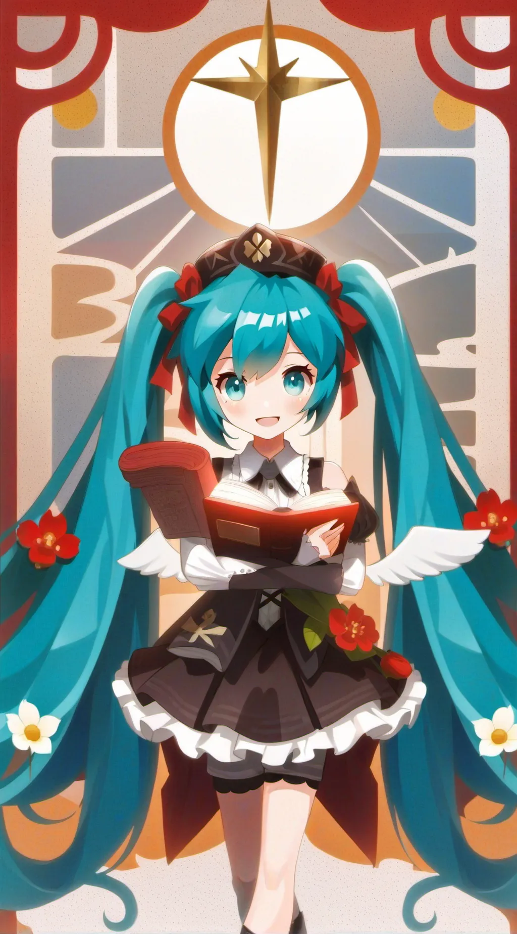 ai character: hatsune miku background