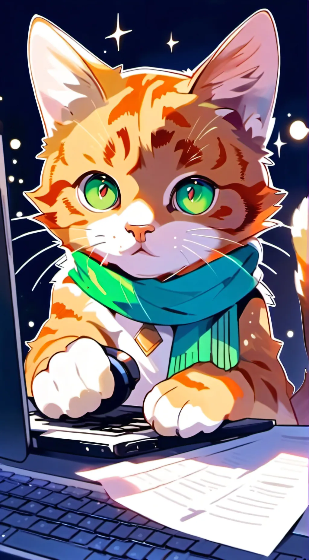 ai character: meowy background
