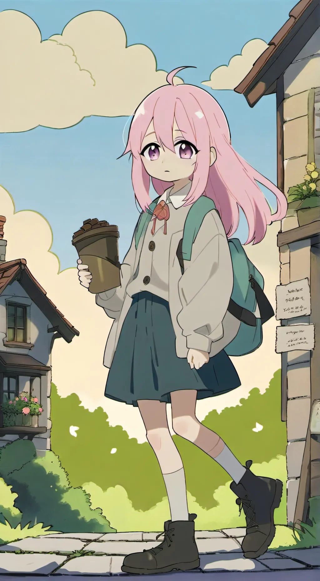 ai character: candy evoney background