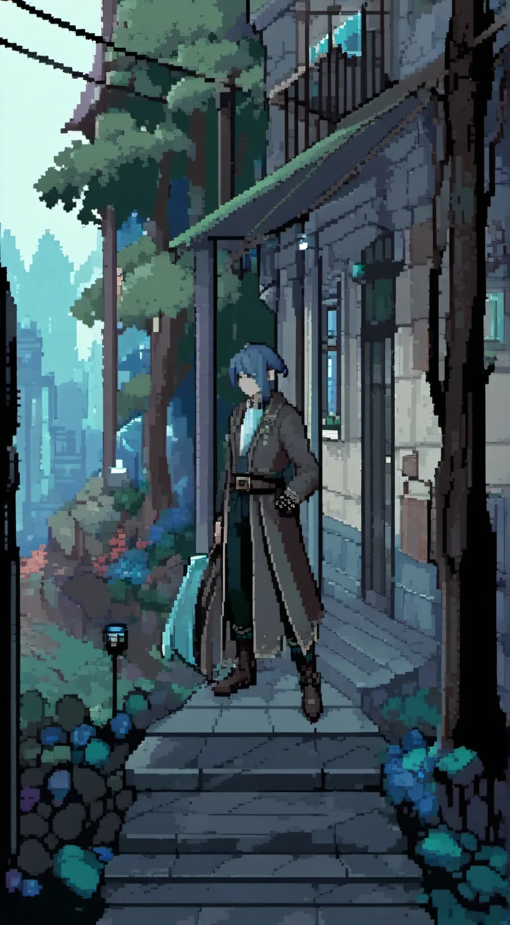 ai character: `~ fruitcake ~` background
