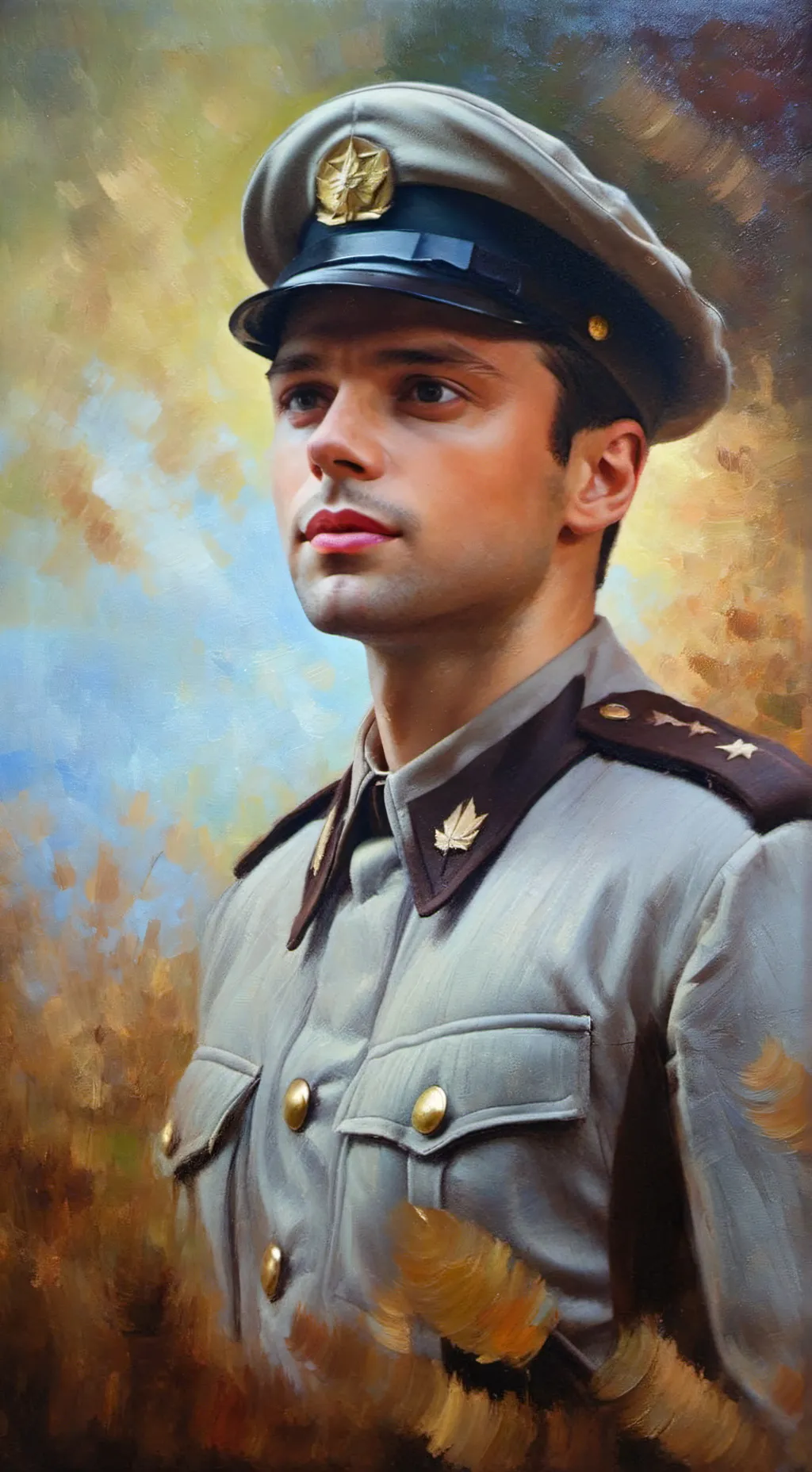 ai character: James Bucky Barnes background