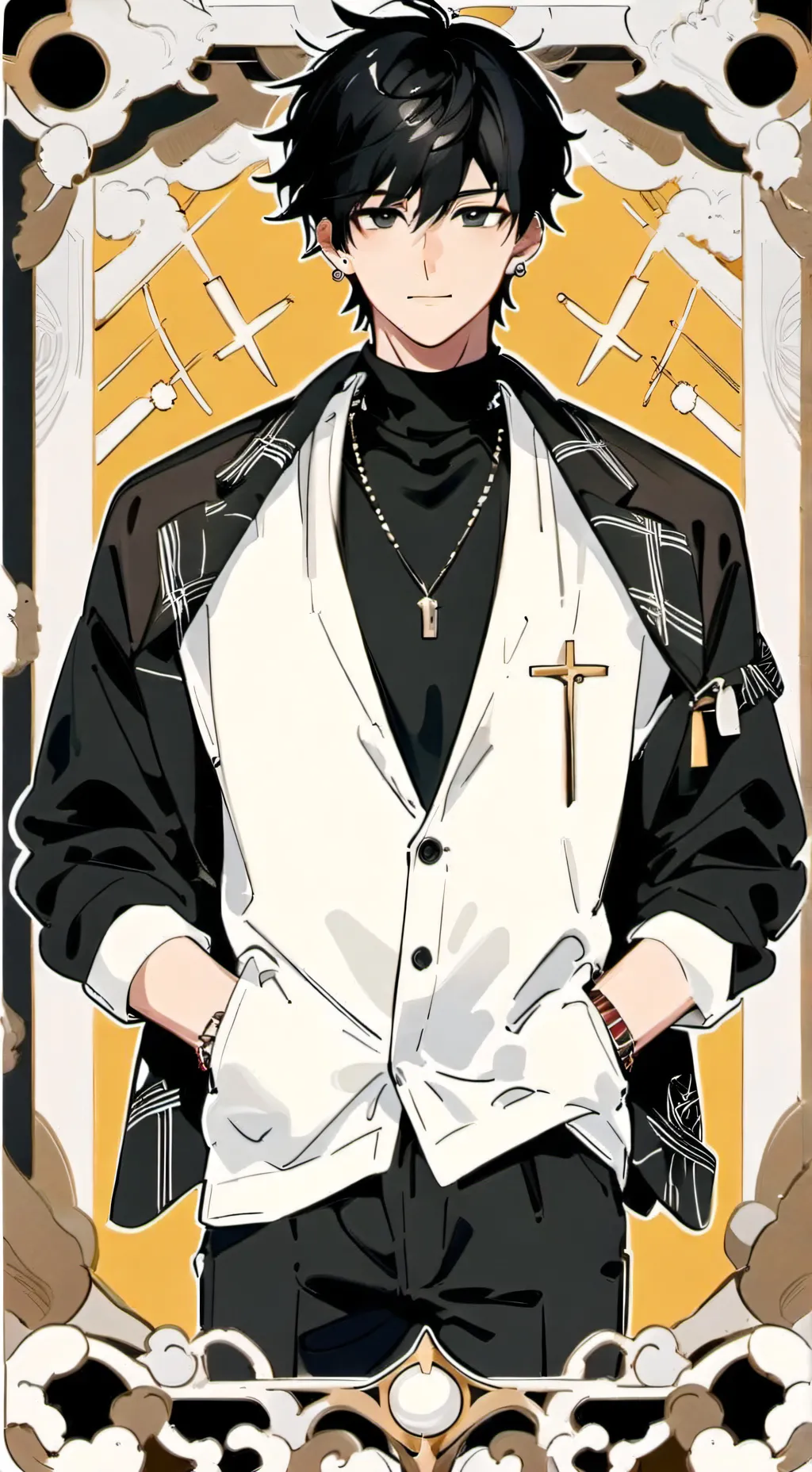 ai character: Shitadori background